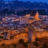Fez city at night
