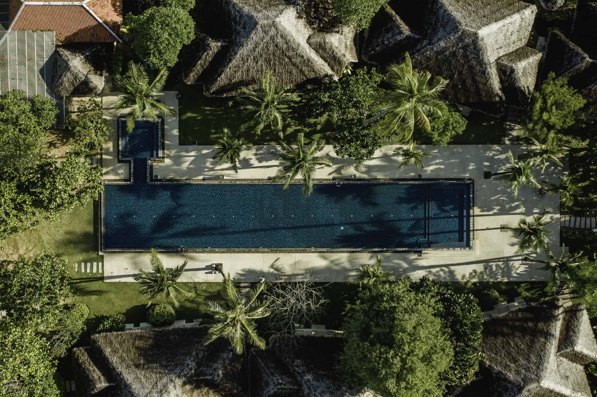 Bangsak Village pool aerial view