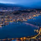 Aerial view of Tromso Norway