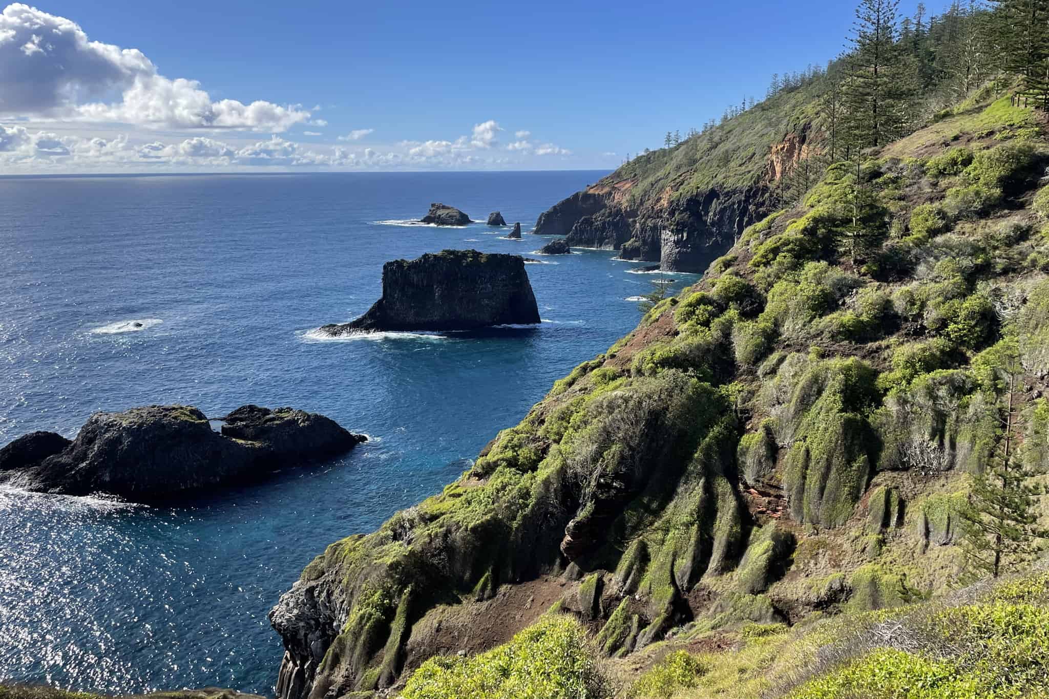 Rugged coastline of Norfolk Island
