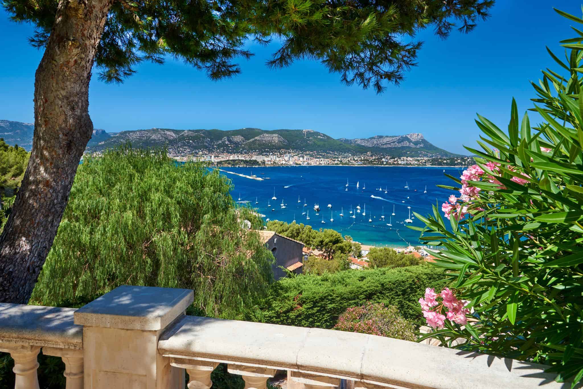 View over the bay in Toulon France