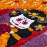 Mexico day of the dead festival flower arrangement