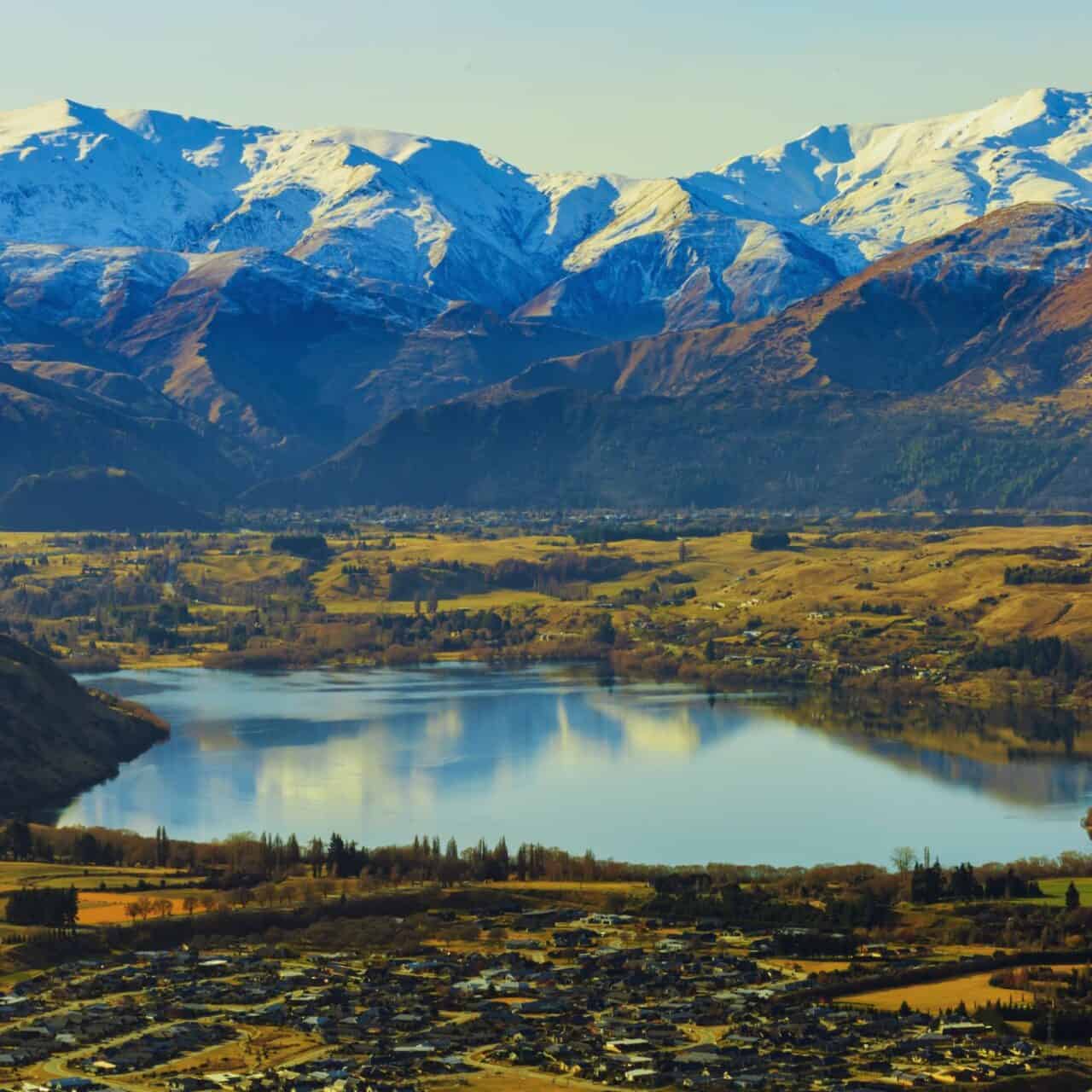Aerial view of Frankton and the Remarkables